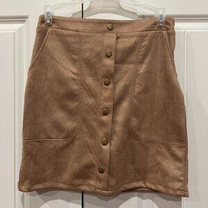 Faux Leather Mini Skirt